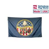 3x5' Navy 250 Year Anniversary Commemorative Flag