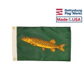 12x18" Chain Pickerel Flag - Fishing Boat Flag 