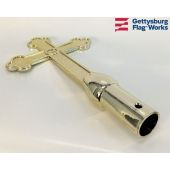 CHURCH CROSS, 10" GOLD Plastic