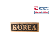 Korea Service Insignia Plaque For Grave Markers