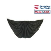 Black Pleated Mourning Fan Bunting - 3x6'