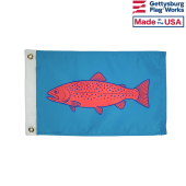 Rainbow trout flag for boat front image
