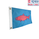 Rainbow trout flag for boat front image