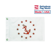 12x18" Rear Commodore Officer Boat Flag - Yacht Club Officer Flags