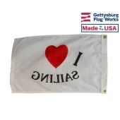 I Love Sailing Flag