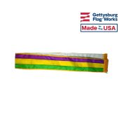 6' Mardi Gras Tri-Color Parade Sash