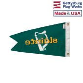 12x18" Sláinte Irish Harp Burgee