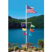 35' Nautical Single Mast Flagpole