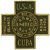 Spanish American War Aluminum Grave Marker