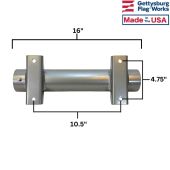 Deck Side Mount - Outdoor Flagpole Mounting Base