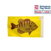 12x18" Pumpkinseed Sunfish Flag - Fishing Boat Flag
