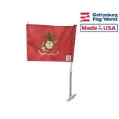 MARINE CORPS CAR WINDOW FLAG