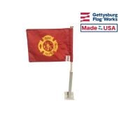 FIRE DEPT. CAR WINDOW FLAG