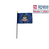 4x6" Original "Old" Utah State Historic Stick Flag 
