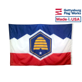 New Utah State Outdoor Flag - Utah Beehive Flag 2024