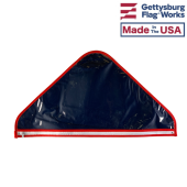Vinyl Zipper Flag Case, Soft Plastic Triangle