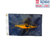 walleye fish flag front
