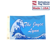 Custom Wave Boat Flag