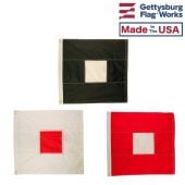 Wig-Wag Flag Set - Flag and Torch Signal Flags 