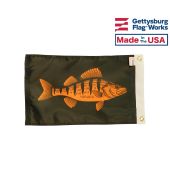 12x18" Yellow Perch - Fishing Boat Flag