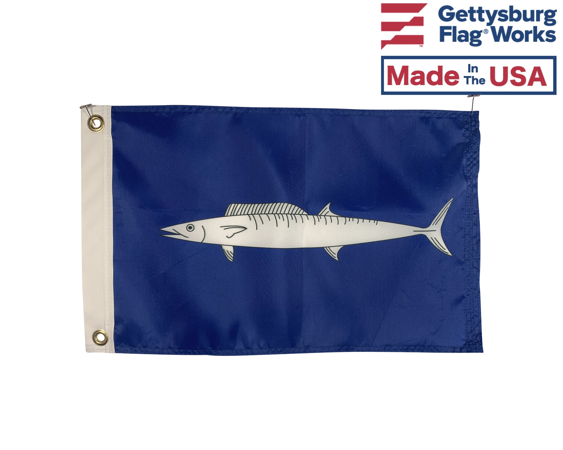BF100 BF fishマーク ワフー カーペンター G620 Wahoo Flag - Sport Fishing Boat Flag