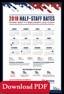 Half Staff Dates Poster 2018