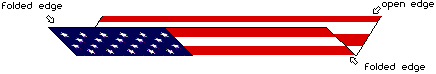 folding the flag properly - second fold