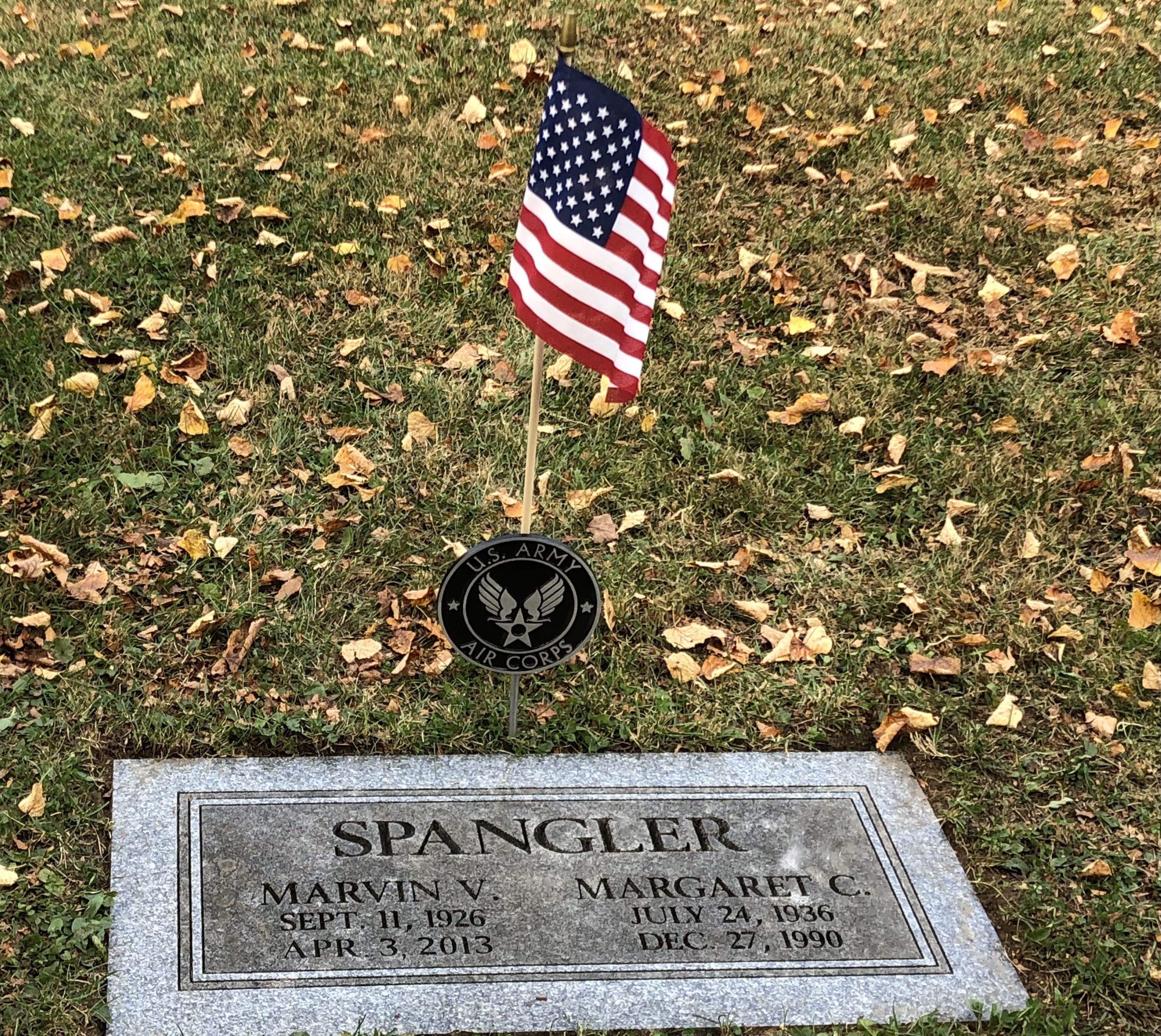 Army Air Corps Grave Marker