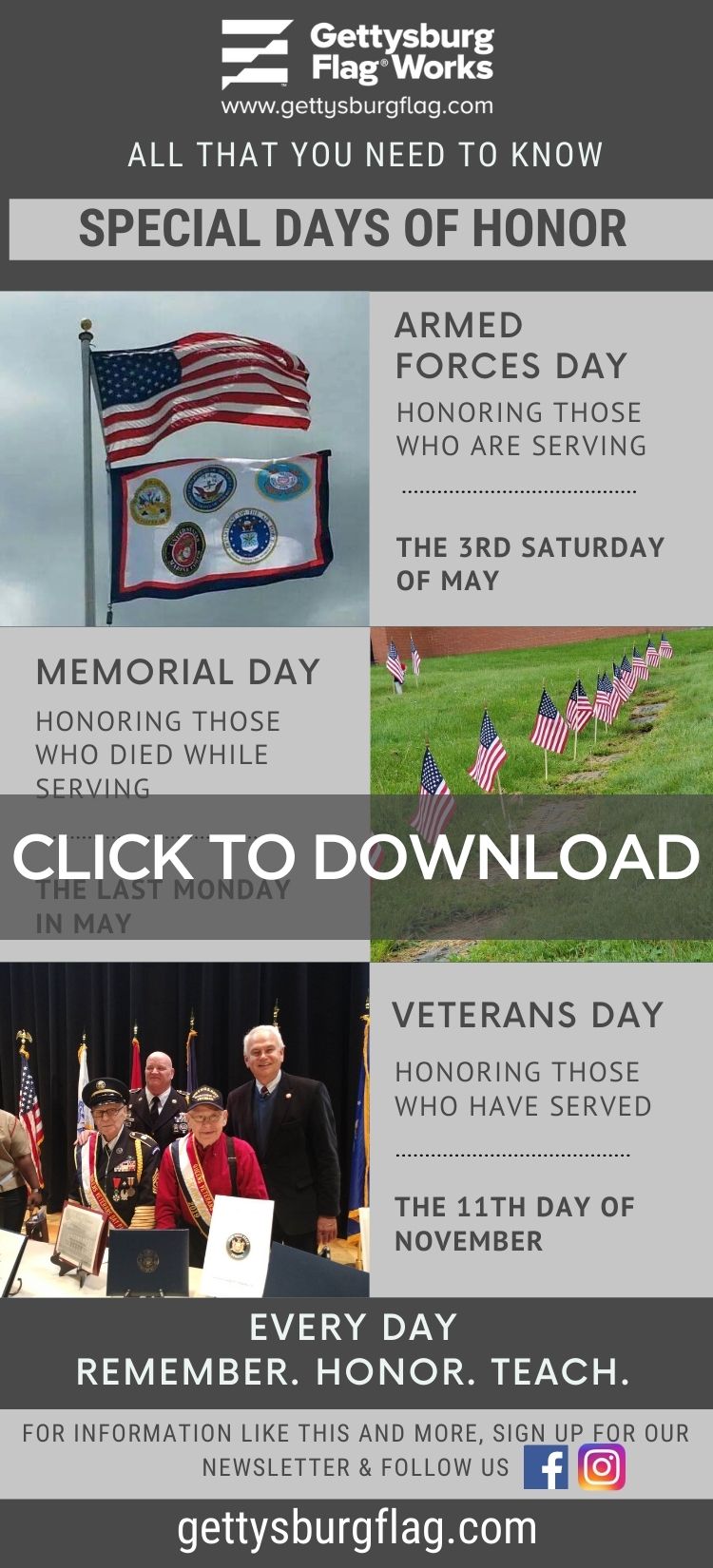 Special Days of Honor Infographic