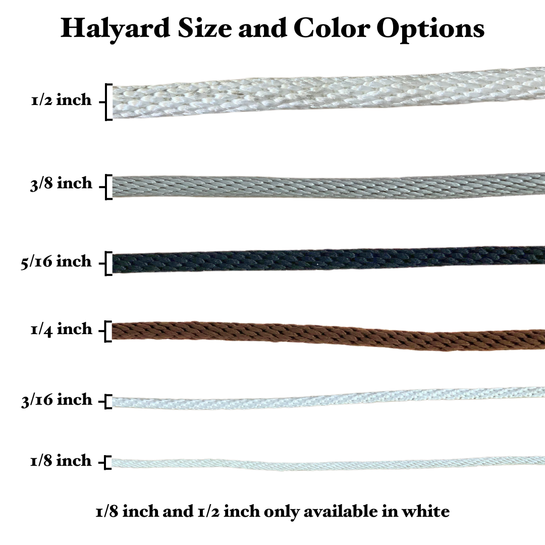 halyard sizing chart