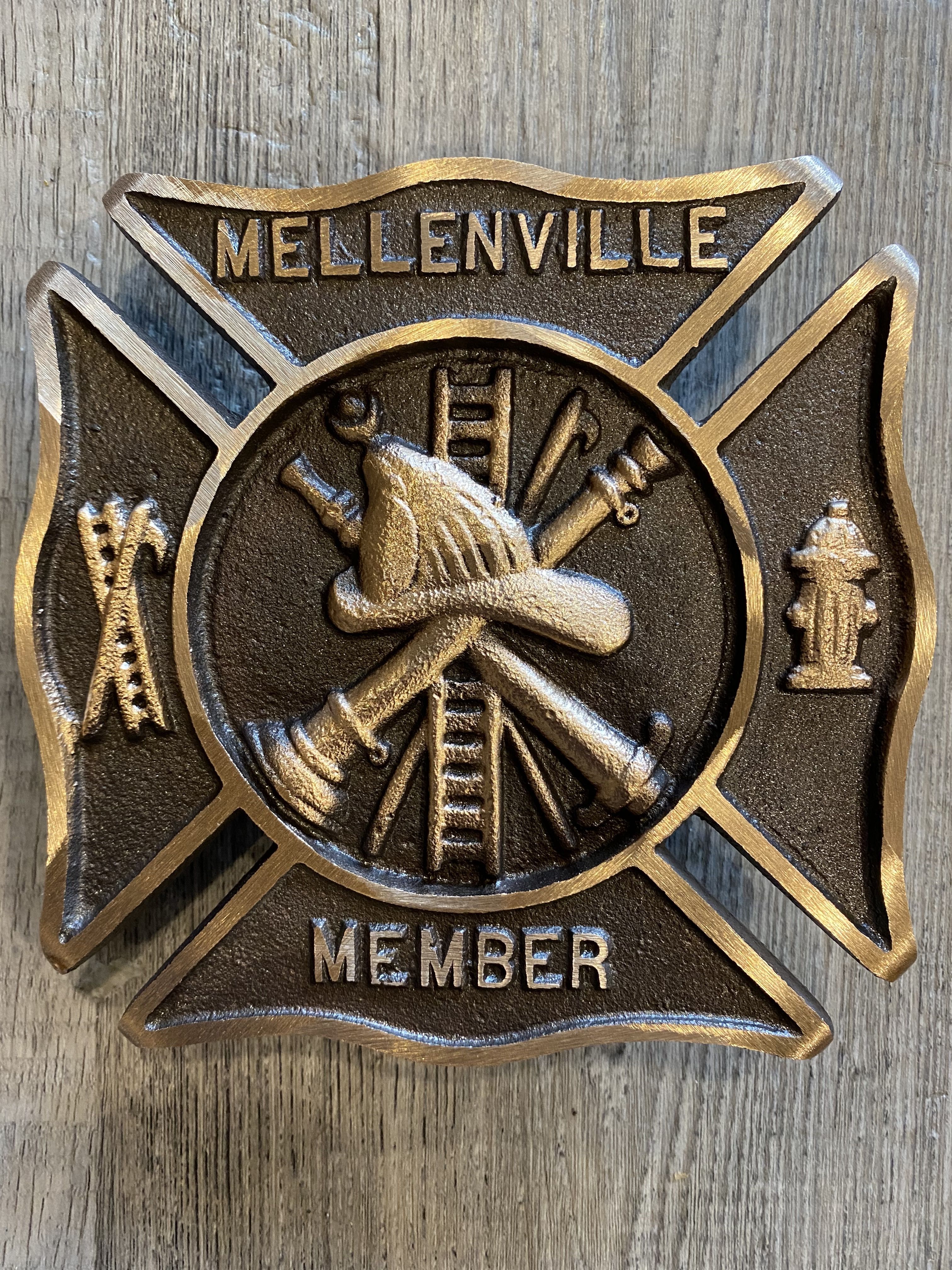 Custom Fire Department Grave Marker