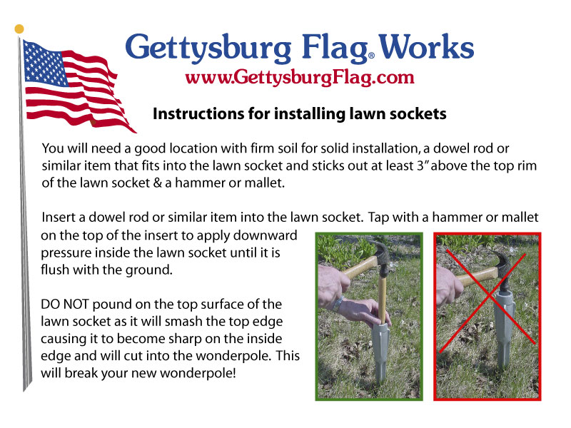 Lawn Socket Installation Instructions