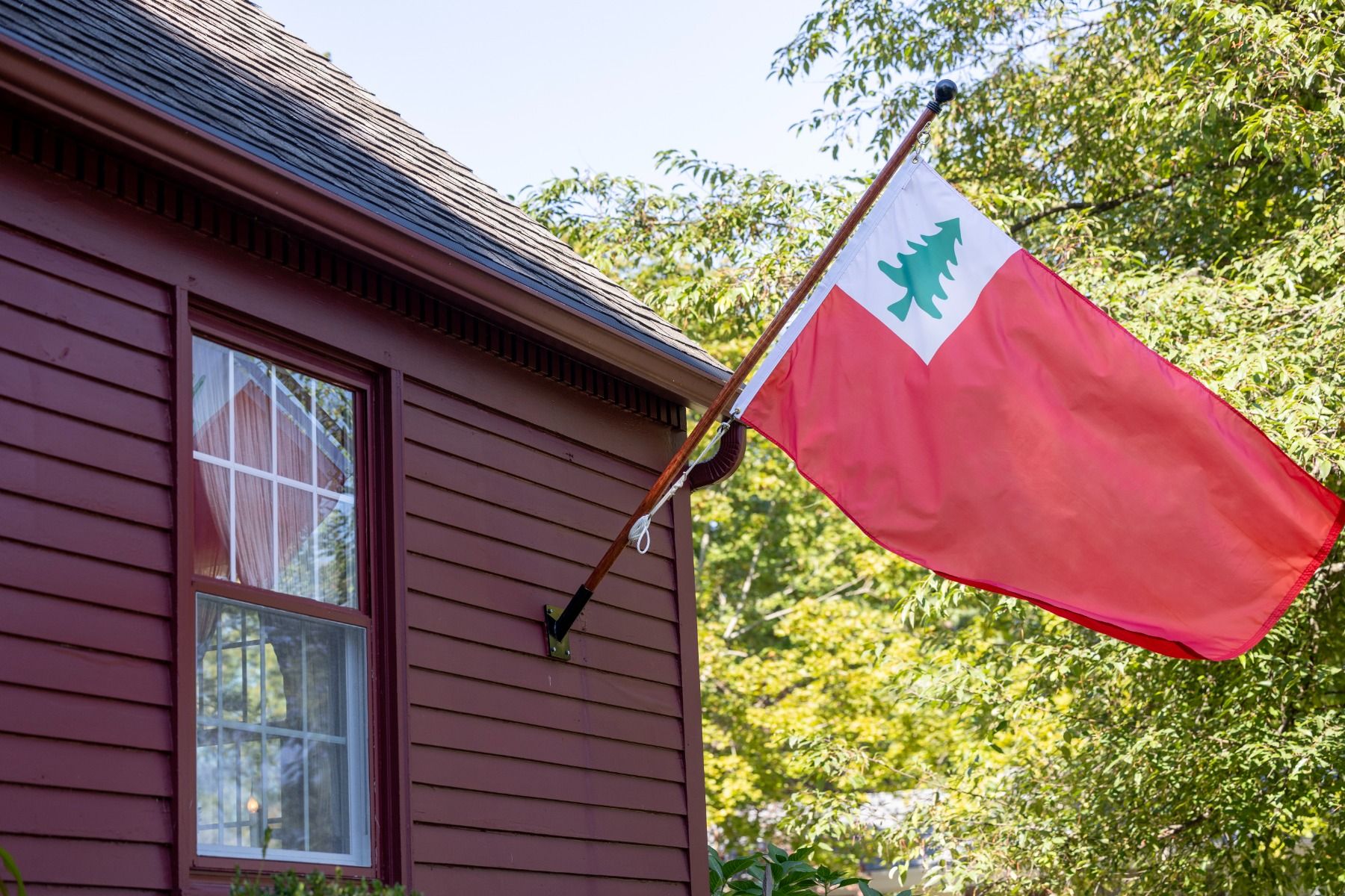 original flag of new england pine tree